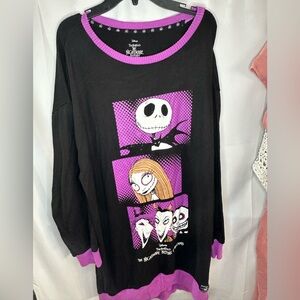 Disney The Nightmare Before Christmas Kids Hoodie - Black and Purple